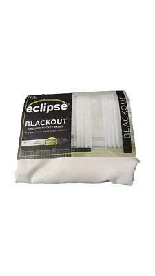 Eclipse Noise Reducing Window Light Blackout Curtain Panel White 42  X 63  • $10