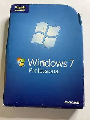 Microsoft Windows 7 Professional Upgrade 32 & 64 Bit DVDs RETAIL BOX • $56.25