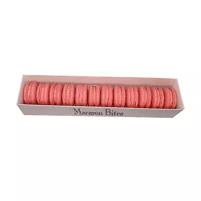 Macaron Bites Strawberry French Macarons 12 Count Thin And Brittle In Appearance • $28.67