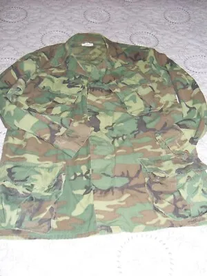 Vietnam US ARMY Jungle Fatigue Size Large/Regular Camouflage Poplin Jacket • $124.99