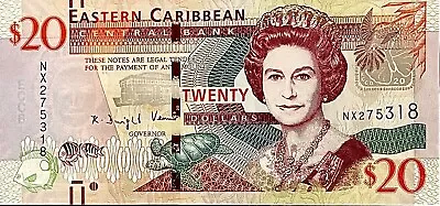 East Caribbean $20 ND. 2012 P 53  Prefix NX Banknote UNC Rare PP797 • £35