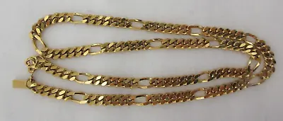 Vintage Monet Gold Tone Figaro Chain Necklace 20  • $18.99