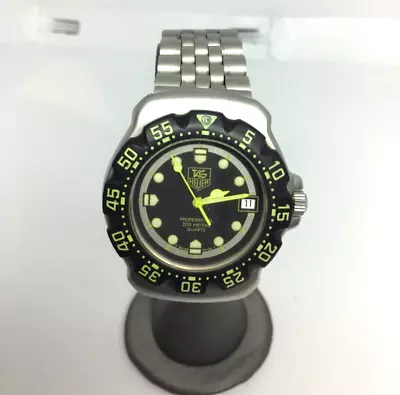 TAG HEUER Formula 1 Pro WA1216 With B20081 Strap Lime Black Quartz Watch • $199