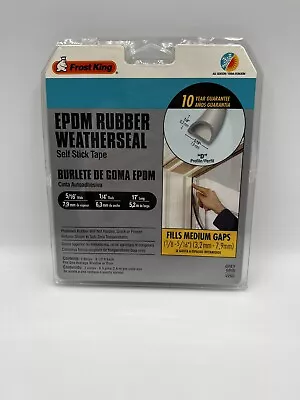 EPDM P D-Section Rubber Self-Stick Weatherseal Tape 5/16  W 1/4  T 17 Ft L • $7