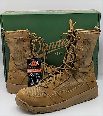 Danner Men's Resurgent 8  Hot Weather Military Boots [Coyote Brown Size 7.5 D] • $49.99