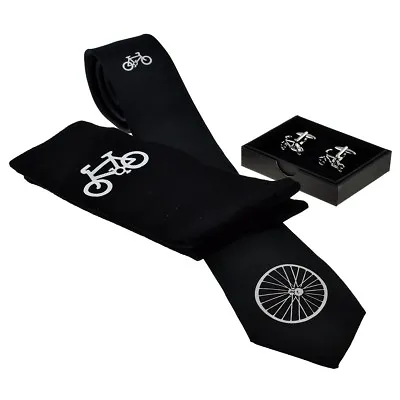 £18.99 • Buy Bicycle Bike Rider / Cyclist Socks, Tie And Cufflinks Gift Set
