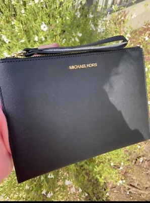 Michael Kors Black XL Wristlet • $59