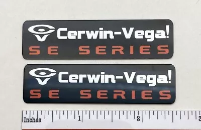 Cerwin Vega SE Series Speaker Badge Logo Emblem Aluminum Pair CV  • $9.95