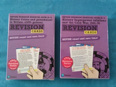 £6 • Buy Pearson Edexcel GCSE 9-1 History Revision Cards - Crime & Punishment - Cold War