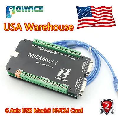 〖USA〗 6 Axis NVCM USB Motion Mach3 Control Card CNC Stepper Motor Breakout Board • $53