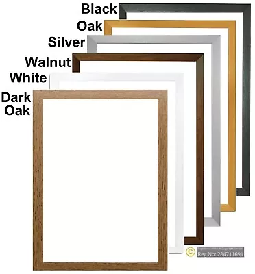 £8.99 • Buy A1 A2 A3 A4 A5 BLACK Picture Frames White Poster Home Photo Frames Oak Silver 