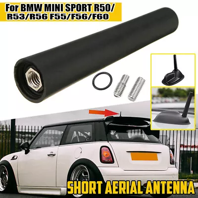 Black Short Aerial Antenna AM/FM For Mini R50/R53/R56/R60/F55/F56 #65202296772 • $13.10