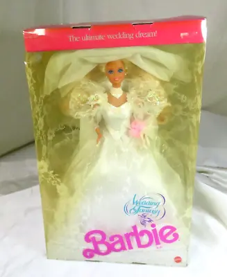 NEW - Barbie Wedding Fantasy Doll The Ultimate Wedding Dream Mattel 1989 No 2125 • $19