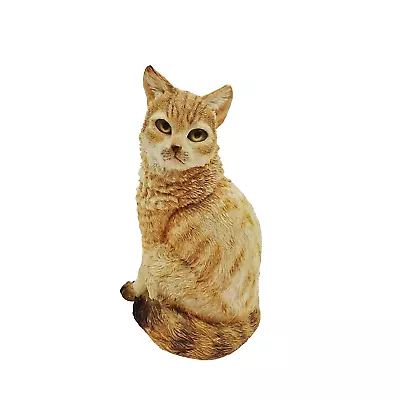 Country Artists Beige Cat Tally Vigilant Glass Eyes Ornament Figurine Display 5  • £24.98