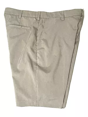 Grand Slam Short Men 34X10 - 21L Gray Golf Lightwt Solid Poly Stretch Casual NEW • $14.37