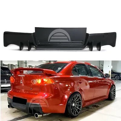 Rear Diffuser For Mitsubishi Lancer X 2007-2017 Evo Style Pad Lip Rear Body Kit • $200