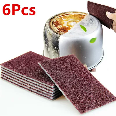 6Pcs Magic Sponge Eraser Rust Remover Brush Dish Pot Kitchen Cleaning Tools  • £3.59