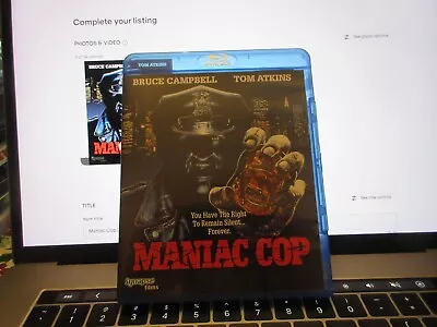 Maniac Cop [Blu-ray] SYNAPSE FILMS LIKE NEW Free Shipping!!! • $16.99