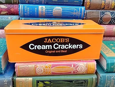Vintage Classic Orange Jacob's Cream Crackers Cheese Biscuits Tin   • £26.99