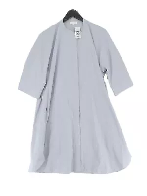 COS Women's Midi Dress UK 16 Blue Cotton With Elastane Shirt Dress • £38.75