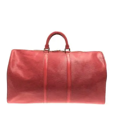 Auth LOUIS VUITTON Keepall 55 M42957 Castilian Red Epi .V.I.883 Boston Bag • $526