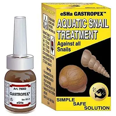 £3.06 • Buy ESHa Gastropex Aquatic Aquarium Fish Tank Snail Treatment 10ml