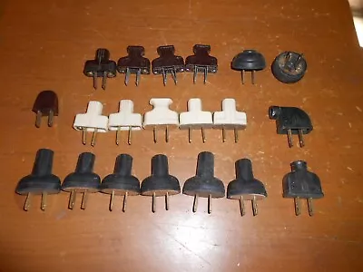 Vintage 1940s 1950s 1960s Electrical Cord Plug Lot Lamp Appliance Radio 21 Pc • $40