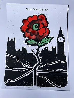 $55 • Buy MONDO V For Vendetta Poster Screen Print Poster RARE OOP VHTF