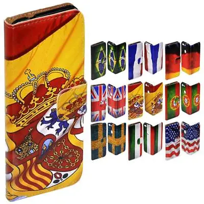 For Samsung Galaxy Series National Flag Print Wallet Mobile Phone Case Cover #1 • $9.03