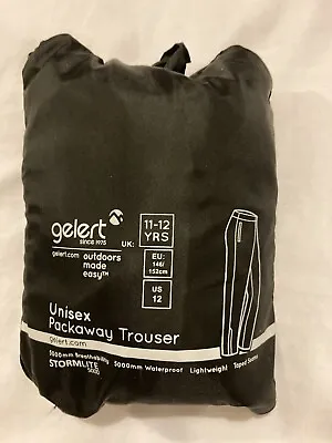£5.99 • Buy Unisex Gelert Packaway Trousers.  Aged 11/12 Years.