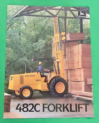 John Deere 482C Forklift Sales Brochure (1987) • $15