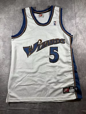 Vintage Authentic Nike NBA Washington Wizards Juwan Howard #5 Jersey Size 44 • $84.99