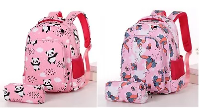 School Backpack For Girls Boys Rucksack Bag With Matching PencilCase Water Proof • £18.95