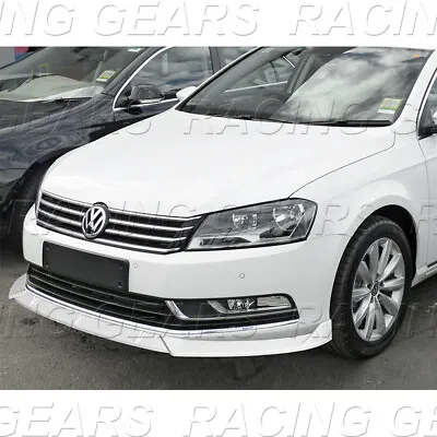 Painted White Front Bumper Body Spoiler Splitter Lip Fit 12-15 Vw Passat Sedan • $85.95