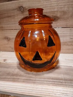 Pumpkin Cookie Jar With Lid • $20