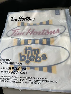 £35.59 • Buy Tim Hortons Justin Bieber Collaboration Tote Bag Purse NWT