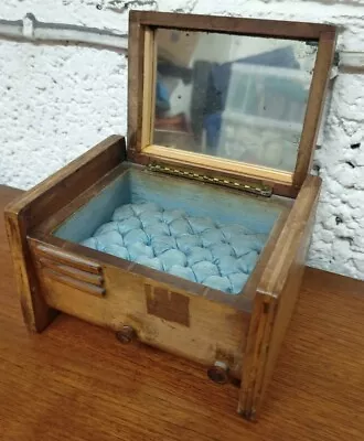 £24.95 • Buy Vintage ~Wooden Musical Jewellery Box (SC5)