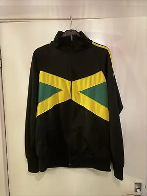 Mens Size Large Jamaica 🇯🇲 Tracksuit Top Custom Made Regular Fit • £22.99