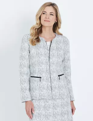 NONI B - Womens Jacket -  Long Sleeve Mono Texture Jacket • $23.96
