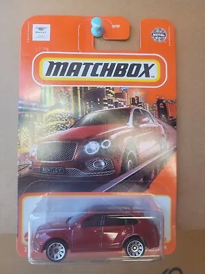 Matchbox 2022 - Bentley Bentayga [red] Near Mint Card Good Combined Postage  • $8.95