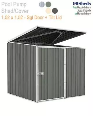 Absco Pool Pump Shed 1.52m X 1.52m Single Door + Lid • $792