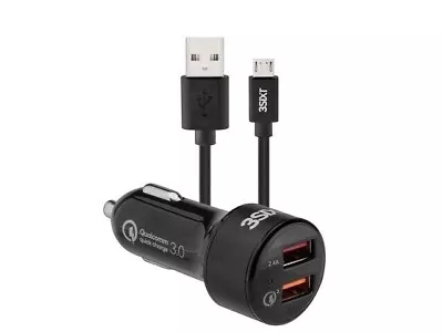 3SixT Qualcomm 5.4a Quick Charge Car Socket USB Charger F/Tablets/Smartphones • $22.49