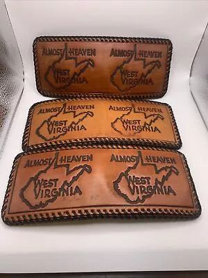 Wallet Bifold Hand Tooled Genuine Leather New Old Stock USA Made West Virginia A • $47.96