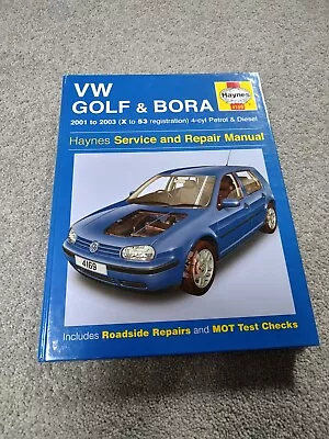 VW Golf & Bora 4-cyl Petrol & Diesel (01 - 03) Haynes Repair Manual 4169 • $16.17