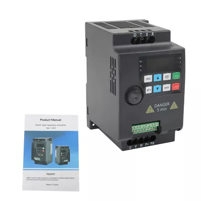 2.2KW VFD 220V 3HP 1 To 3 Phase Variable Frequency Drive Inverter • $75.91