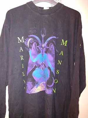 Marilyn Manson Vintage Tshirt When I'm God Everyone Dies Long Sleeve • £41