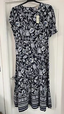 BNWT Ladies Oasis Blue Summer Dress Size 16 • £12