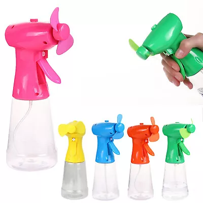 Portable Mini Water Spray Fan Handheld Mist Bottle Outdoor Travel Cooling Fans • $11.03
