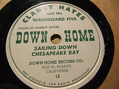 WEST COAST Banjo CLANCY HAYES Washboard Five SILVER DOLLAR Sailin Chesapeake Bay • $12.99