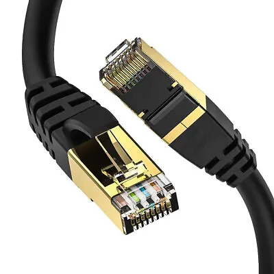Premium Ethernet Cable CAT 8 7 6A Ultra High Speed LAN Patch Cord 1m-3m • $8.90